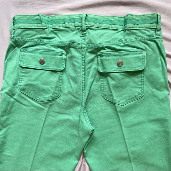 Gap Low Rise Stretch Long Jeans in turquoise green Size 12 - Picture 4 of 6
